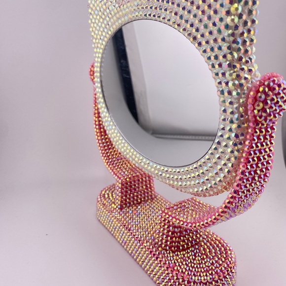 Hello Kitty Pink White Stand Vanity Mirror- New in box - Picture 4 of 7